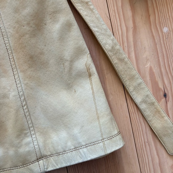 Vintage Le Chateau 70s Style Leather Trench Coat - Picture 14 of 16